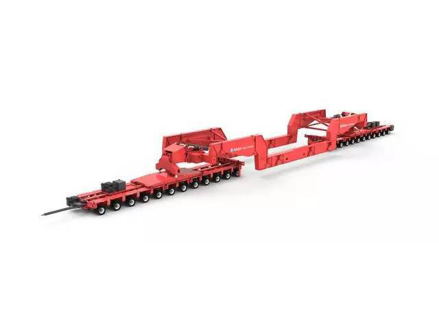 Treler Katil Rata Hidraulik Berbilang Gandar  Multi Axle Hydraulic Flatbed Trailer