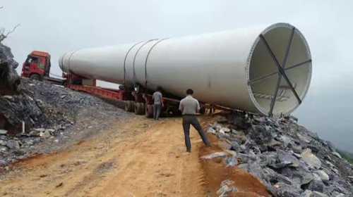 treler menara kuasa angin wind power tower trailer