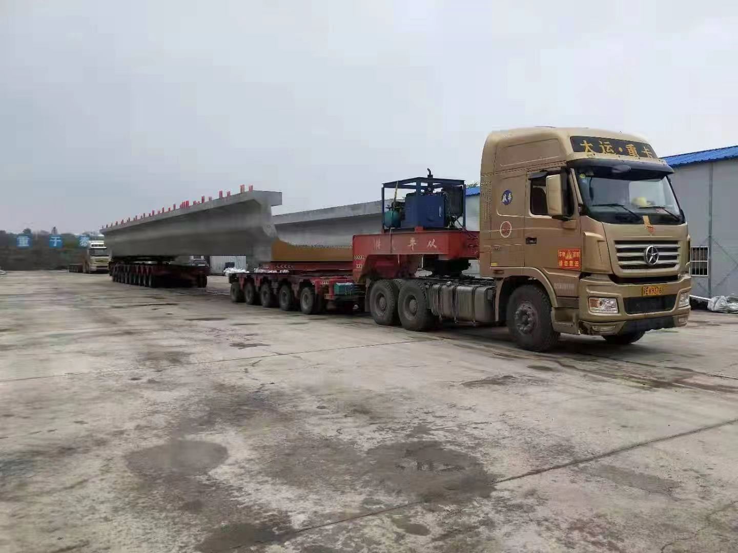 pengangkut galang girder transporter