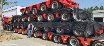 Treler Berat dengan Tayar 16 Inci Heavy Trailer with 16 Inch Tires