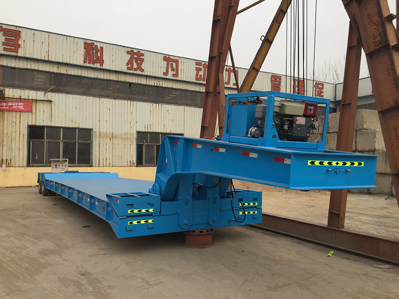 Pemuat Rendah Semi Treler Semi Trailer Low Loader