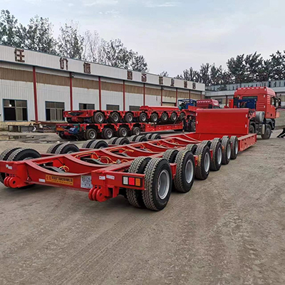 Treler Semi Pengangkutan Menara Angin Wind Tower Transport Semi Trailer